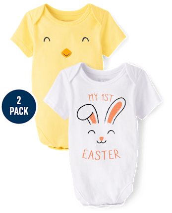 Baby Easter Graphic Bodysuit 2-Pack