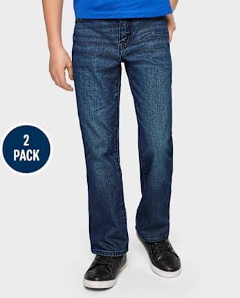 Boys Bootcut Jeans 2-Pack