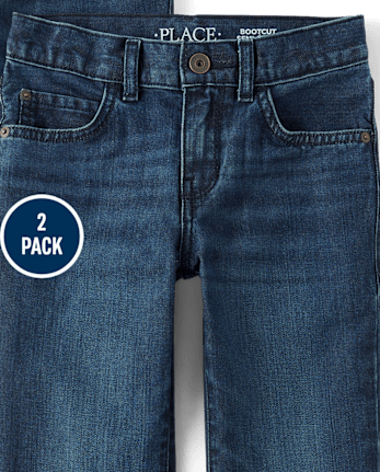 Boys Bootcut Jeans 2-Pack