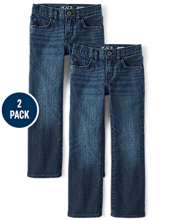 Boys Bootcut Jeans 2-Pack