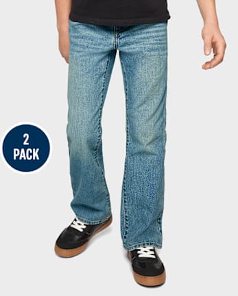 Boys Bootcut Jeans 2-Pack