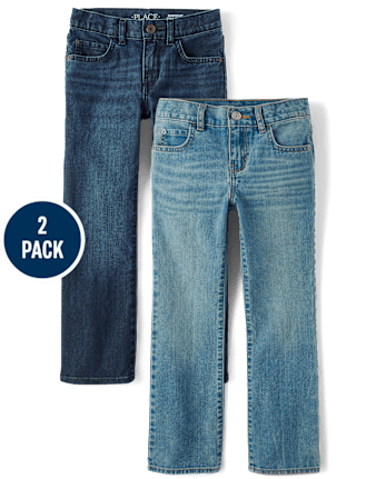 Boys Bootcut Jeans 2-Pack