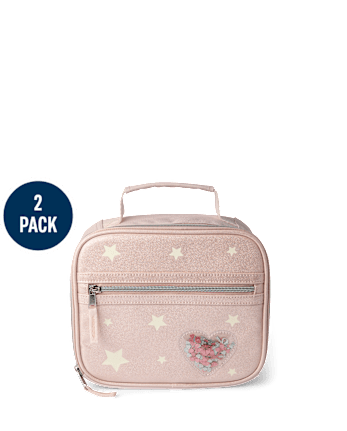 Girls Shakey Heart Backpack 2-Piece Set
