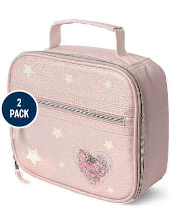Girls Shakey Heart Backpack 2-Piece Set