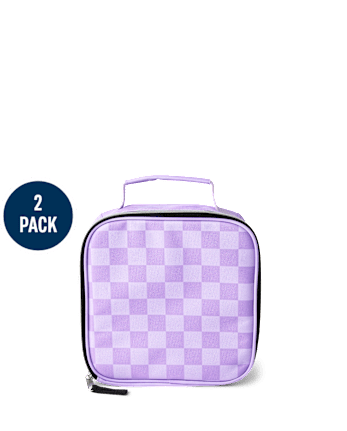 Girls Friendship Bracelet Checkered Backpack 2-Piece Set