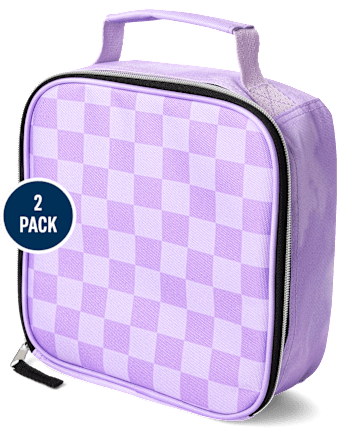 Girls Friendship Bracelet Checkered Backpack 2-Piece Set