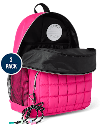 Girls Shakey Icon Patch Backpack 2-Piece Set