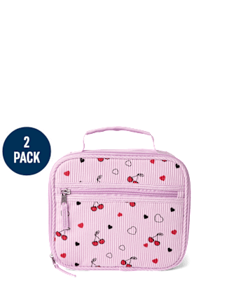 Girls Cherry Corduroy Backpack 2-Piece Set