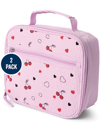 Girls Cherry Corduroy Backpack 2-Piece Set