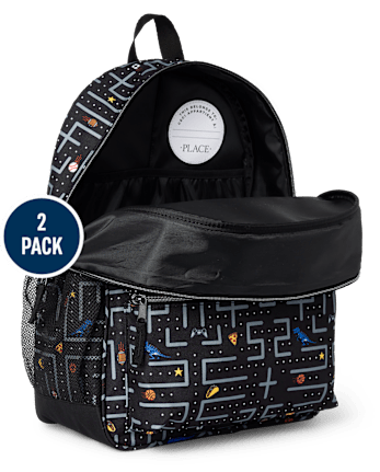 Boys Video Game Backpack 2-Piece Set