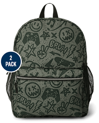 Boys Graffiti Backpack 2-Piece Set