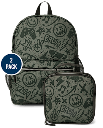 Boys Graffiti Backpack 2-Piece Set