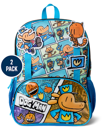 Boys Dog Man™ Backpack 2-Piece Set