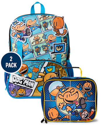 Boys Dog Man™ Backpack 2-Piece Set