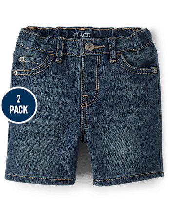 Baby And Toddler Boys Jean Shorts 2-Pack