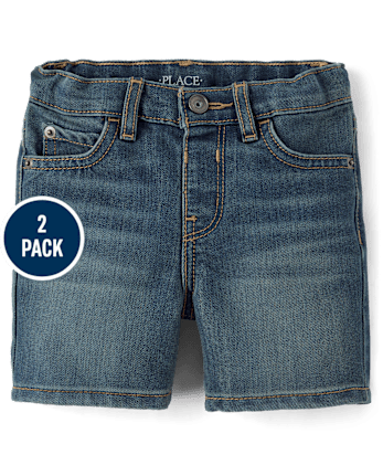 Baby And Toddler Boys Jean Shorts 2-Pack