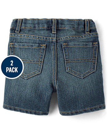 Baby And Toddler Boys Jean Shorts 2-Pack