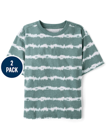 Boys Tie Dye Striped Tee 2-Pack