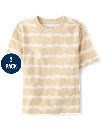 Boys Tie Dye Striped Tee 2-Pack