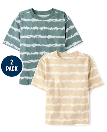Boys Tie Dye Striped Tee 2-Pack