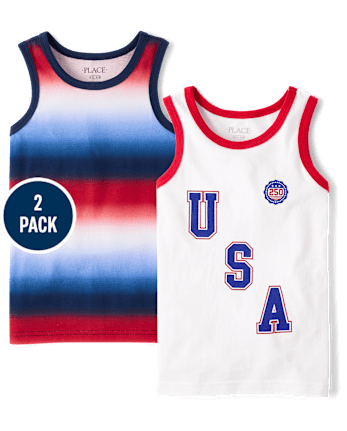 Boys Americana Tank Top 2-Pack