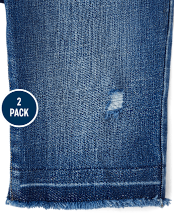 Girls Skimmer Jean Shorts 2-Pack