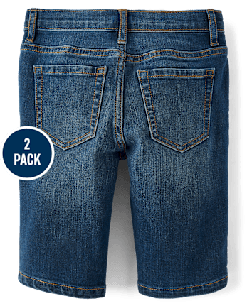 Girls Skimmer Jean Shorts 2-Pack
