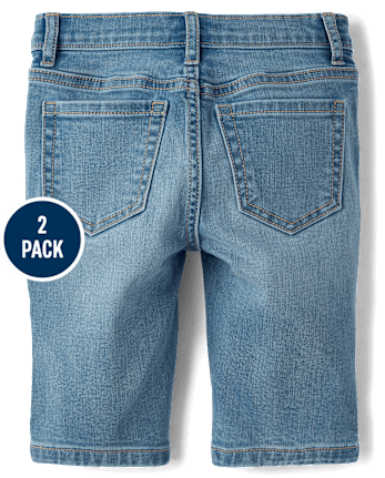 Girls Skimmer Jean Shorts 2-Pack