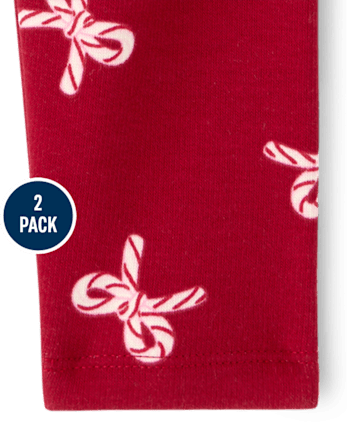 Baby And Toddler Girls Christmas Winter Warm Leggings - MULTI CLR