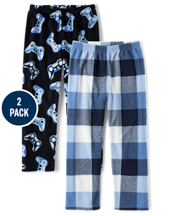 Boys Print Dream Fleece Pajama Pants 2-Pack - MULTI CLR