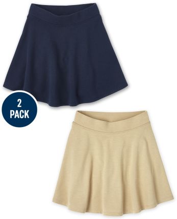 Girls Uniform Skort 2-Pack
