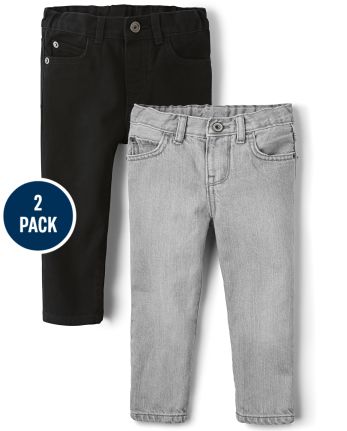 Baby And Toddler Boys Basic Skinny Jeans 2-Pack