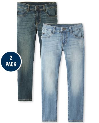 Boys Stretch Straight Jeans 2-Pack