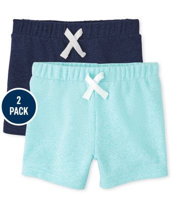 Toddler Boys Marled French Terry Shorts 2-Pack