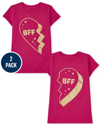 Girls BFF Graphic Tee 2-Pack