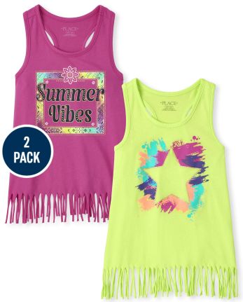 2-Count Justice Girls Tank Top 