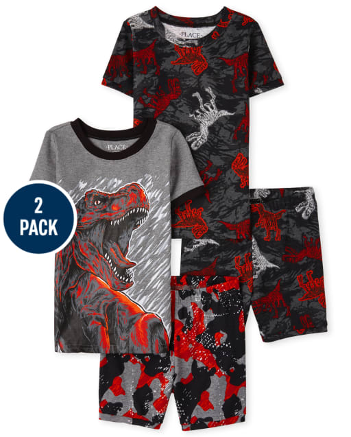 boys short sleeve pajamas