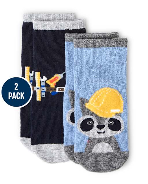 Boys Raccoon Midi Socks - Demolition Dude