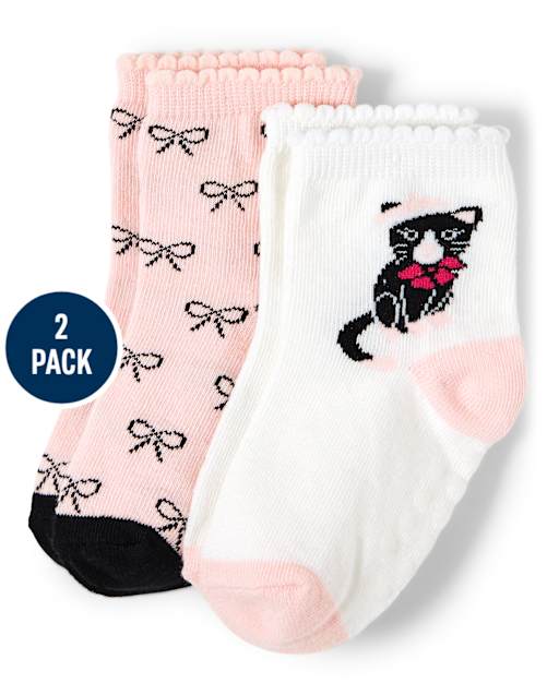 Girls Midi Socks 2-Pack - Puuurfect In Paris