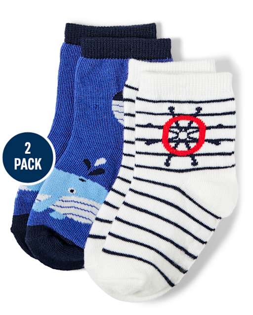 Boys Midi Socks 2-Pack - All Aboard