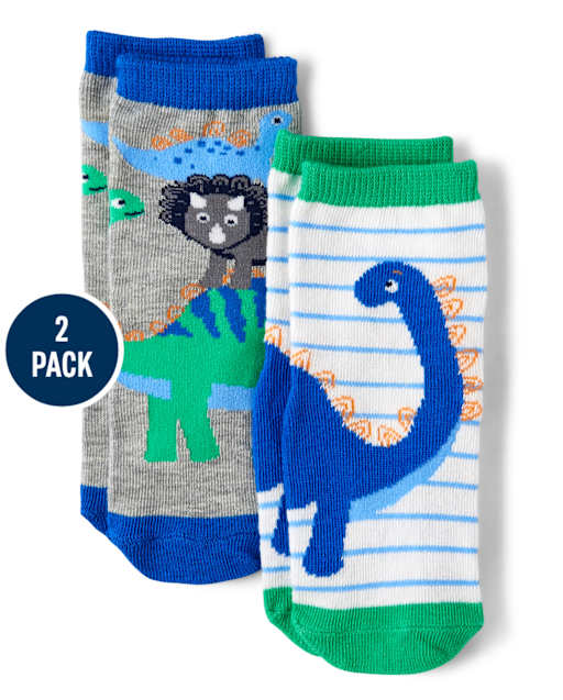 Boys Midi Socks 2-Pack - Hello Dino