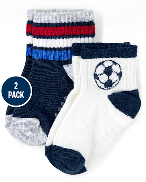 Boys Midi Socks 2-Pack - Ready, Set, Goal