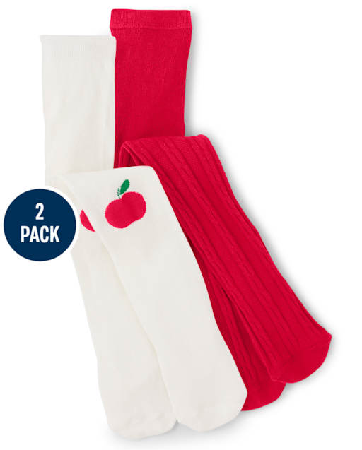 Pack de 2 medias Apple para niñas - Las favoritas de las profesoras