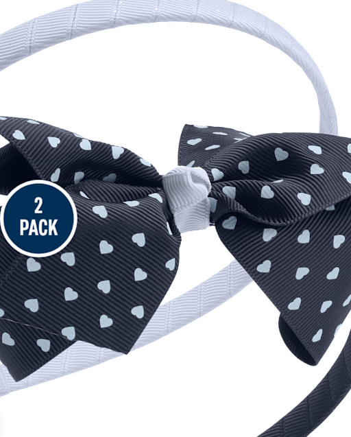 Pack de 2 Diademas Niña Lazo Corazón - Uniforme - lbl_product_image_view_2