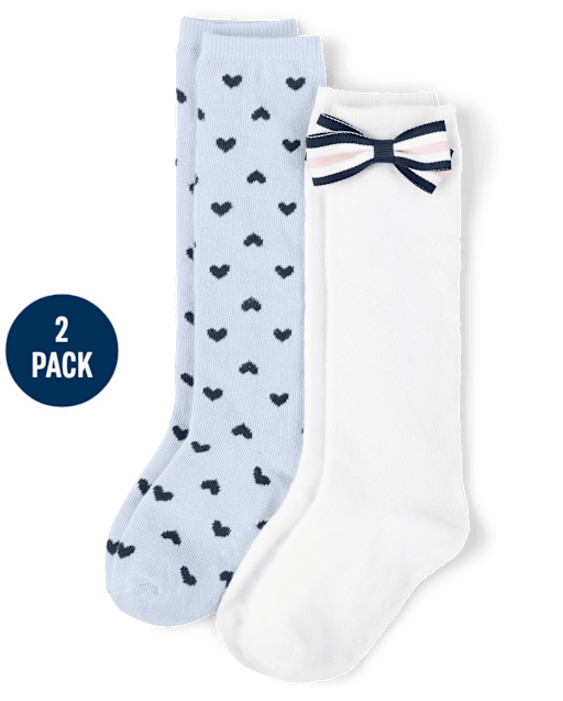 Girls Knee Socks 2-Pack - Uniform
