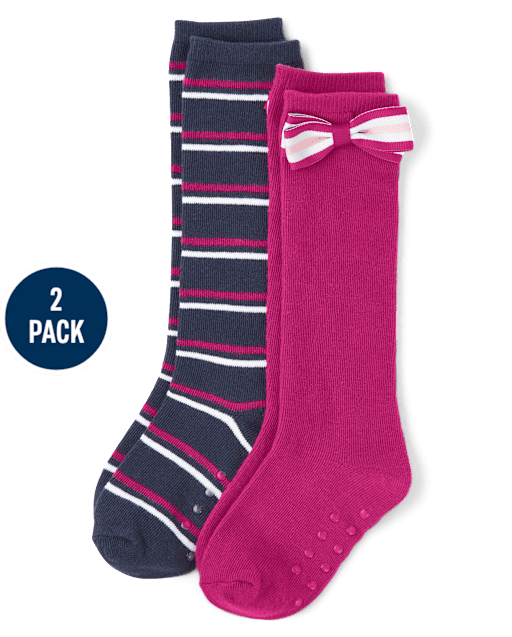 Pack de 2 calcetines hasta la rodilla Niña - Uniforme