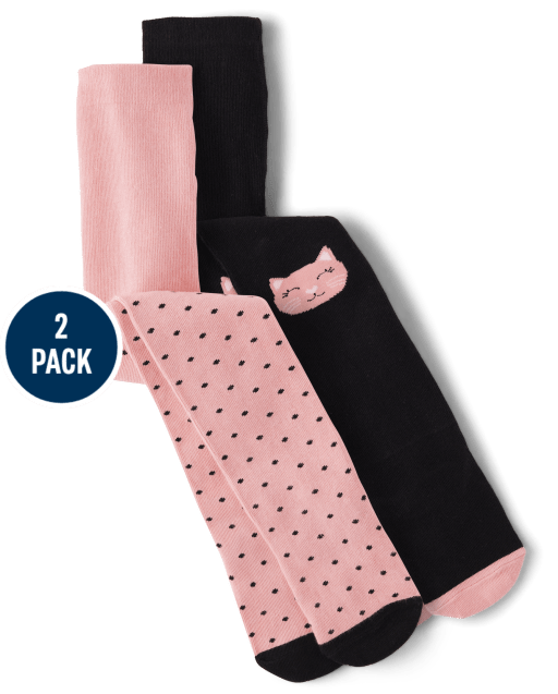 Girls Cat Tights 2-Pack - Ladies And Gentlemen - view 1