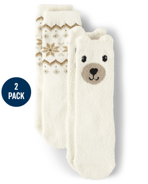 Unisex Polar Bear Fairisle Cozy Socks 2-Pack - Mandy Moore for Gymboree