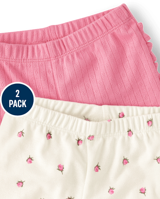 Baby Girls Floral Legging 2-Pack - view 2