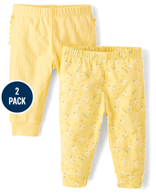 Baby Girls Floral Legging 2-Pack - Homegrown by Gymboree